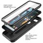 For Google Pixel 3 XL Case Body Rugged Holster Built in Screen Protector Black