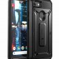 For Google Pixel 3 XL Case Body Rugged Holster Built in Screen Protector Black