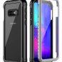 For Samsung Galaxy S10E Case Full Body Rugged Armor Screen Protector Grey/Black