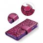 For Galaxy S8 Wallet Case Leather Magnetic Protective with Card Slot Purple