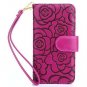 For Galaxy S8 Wallet Case Leather Magnetic Protective with Card Slot Purple