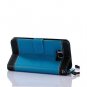 For Galaxy S8 Wallet Case Leather Magnetic Protective with Card Slot Tree-Blue