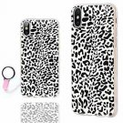 For iPhone X/Xs Case Ultra Thin Slim Flexible Soft TPU Clear Black White Leopard
