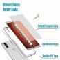 For iPhone X/Xs Case Ultra Thin Slim Flexible Soft TPU Clear Brown Football