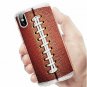 For iPhone X/Xs Case Ultra Thin Slim Flexible Soft TPU Clear Brown Football