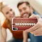 For iPhone X/Xs Case Ultra Thin Slim Flexible Soft TPU Clear Brown Football