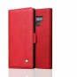 For Galaxy Note 9 Case Leather Wallet Thin Slim Folio ID&Credit Card Red