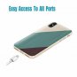 For iPhone X/Xs Case Ultra Thin Slim Flexible Soft TPU Geometric Wood Grain