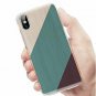 For iPhone X/Xs Case Ultra Thin Slim Flexible Soft TPU Geometric Wood Grain