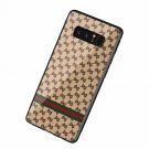 For Galaxy Note8 Case Tempered Glass Back Frame Hybrid Shell AntiScratch Lattice