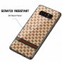 For Galaxy Note8 Case Tempered Glass Back Frame Hybrid Shell AntiScratch Lattice