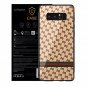 For Galaxy Note8 Case Tempered Glass Back Frame Hybrid Shell AntiScratch Lattice