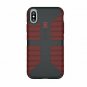 For iPhone XS/iPhone X Case CandyShell Grip Cell Charcoal Grey/Dark Poppy Red