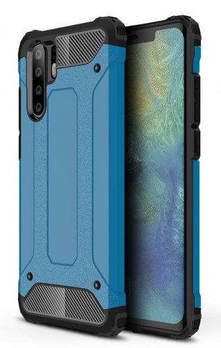 For Huawei P30 Pro Case Full Body Defender Shock Absorbing Polycarbonate Blue