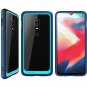 For OnePlus 6T Case Premium Hybrid Protective Clear TPU Bumber Back Cover Navy