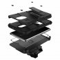 For OnePlus 6T Case Military Grade Drop Tested Screen Protector Black/Black