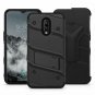 For OnePlus 6T Case Military Grade Drop Tested Screen Protector Black/Black