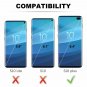 For Galaxy S10 Plus Case Metal Ring Holder Kickstand Shockproof Bumper Black