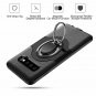 For Galaxy S10 Plus Case Metal Ring Holder Kickstand Shockproof Bumper Black