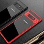 For Galaxy Note 8 Case Crystal Slim Anti Slip Transparent Back Protector Red