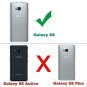 For Galaxy S8 Case 3D PET HD Screen Protector 2 Pack Glitter Dual Layer Mint
