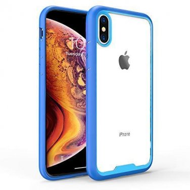 For iPhone Xs Max Case Protective Cover Shock Absorption TPU Bumper Blue