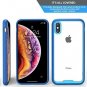 For iPhone Xs Max Case Protective Cover Shock Absorption TPU Bumper Blue