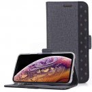 For iPhone Xs Max Case Wallet Folio Folding Protective with Card Holder Black