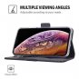 For iPhone Xs Max Case Wallet Folio Folding Protective with Card Holder Black