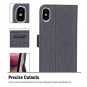 For iPhone Xs Max Case Wallet Folio Folding Protective with Card Holder Black