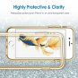 For iPhone 6/6s plus case Shock-Absorption Bumper Cover, Anti-Scratch HD Gold
