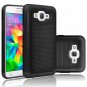 For Grand Prime Case/Galaxy Go Prime Case Shock Absorbing Rubber Slim Black