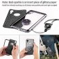 For Apple iPhone XR Case Cute Girly Glitter Bling Diamond Rhinestone Ring Black