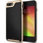 For iPhone 7 Plus / 8 Plus Case Slim luxury  Premium Leather Carbon Fiber Black