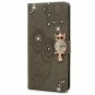 For Galaxy Note 9 Case Wallet Flip Folio Kickstand Card Slots Wrist String Owl