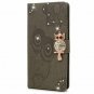 For Galaxy Note 9 Case Wallet Flip Folio Kickstand Card Slots Wrist String Owl