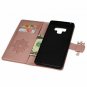 For Galaxy Note 9 Case Wallet Flip Folio Kickstand Card Slots Pink Owl