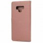 For Galaxy Note 9 Case Wallet Flip Folio Kickstand Card Slots Pink Owl
