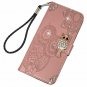For Galaxy Note 9 Case Wallet Flip Folio Kickstand Card Slots Pink Owl