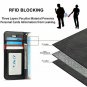 For Huawei Honor View 10 Case Blocking Wallet SlimFit Shock Resistant Black