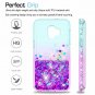 For Galaxy J2 Core Case Tempered Glass Screen Protector 2 Pack Girls Teal/Purple