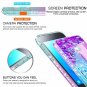 For Galaxy J2 Core Case Tempered Glass Screen Protector 2 Pack Girls Teal/Purple