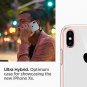 iPhone X/Xs Case Air Cushion Technology Protection Flexible Bumper Rose Crystal