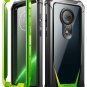 For Moto G7 Rugged Clear Case Poetic FullBody Hybrid Shockproof Green/Clear