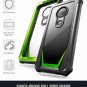 For Moto G7 Rugged Clear Case Poetic FullBody Hybrid Shockproof Green/Clear
