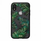 For iPhone XR Case Military Drop Tested Protective Clear Bahamas Palm Leaf