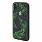 For iPhone XR Case Military Drop Tested Protective Clear Bahamas Palm Leaf