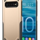 For Galaxy S10 Plus Case Slim Fit Dual Layer Soft TPU ShockAbsorption Golden