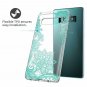 For Galaxy S10 Plus Case Clear Soft Flexible TPU Rubber Green Flower