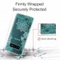 For Galaxy S10 Plus Case Clear Soft Flexible TPU Rubber Green Flower